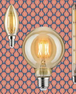 LED žárovky Paulmann LED Vintage-kapka 2W E14 zlatá zlaté světlo 285.25 P 28525