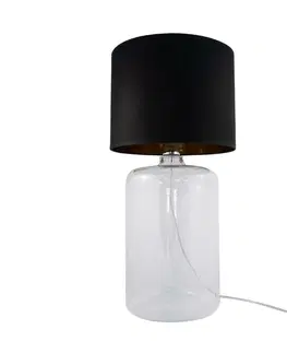 Designové stolní lampy ZUMALINE Stolní lampa AMARSA čirá 5508BKGO