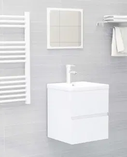 Koupelnové skříňky Skříňka pod umyvadlo 41 cm Dekorhome Bílá / dub sonoma