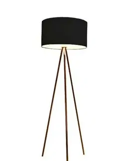 Moderní stojací lampy Stojací lampa AZzardo Finn copper black AZ3010 E27 1x60W IP20 45cm černo-měděná