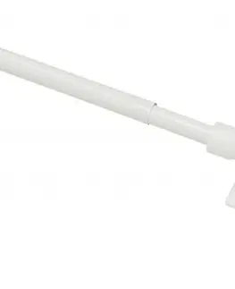 Závěsy Kavárenská tyčka roztažitelná 12 mm bílá, 85 - 135 cm