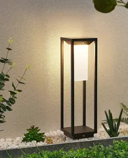 Solární světla Lucande Lucande Eliel LED solární sokl. světlo, 50 cm