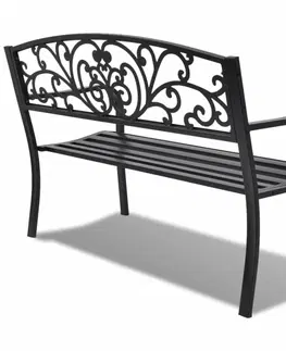 Zahradní lavice Litinová zahradní lavička černá