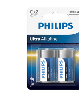 Baterie primární Baterie Philips Ultra Alkaline C 2ks