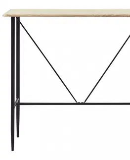 Barové stolky Barový stůl 120x60 cm Dekorhome Bílá