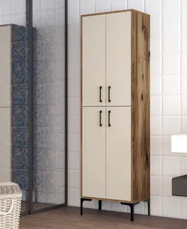 Koupelnový nábytek Hanah Home Koupelnová skříňka Berlin A 60 cm hnědá/béžová