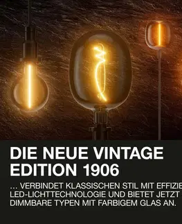 LED žárovky OSRAM LEDVANCE Vintage 1906 Classic BW 12 Filament 1.5W 824 Gold E14 4099854091513