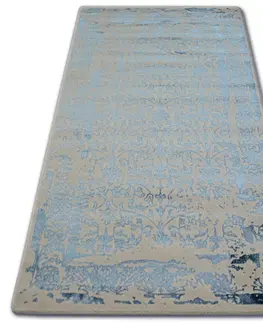 Koberce a koberečky Dywany Lusczow Kusový koberec MANYAS Vadia krémovo-modrý, velikost 160x230