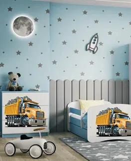Dětský nábytek Kocot kids Dětská skříň Babydreams 90 cm náklaďák modrá