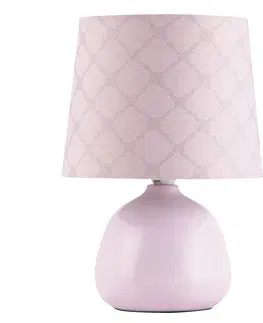 Lampičky Rabalux 4384 Ellie stolní lampa, růžová