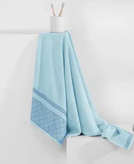 Ručníky Bavlněný ručník AmeliaHome Volie světle modrý, velikost 70x140