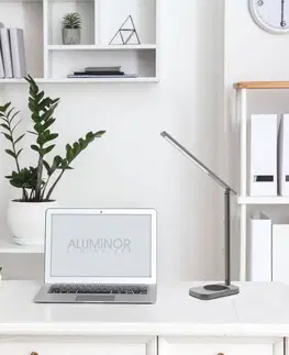 Stolní lampy kancelářské Aluminor Aluminor Luna LED stolní lampa s USB