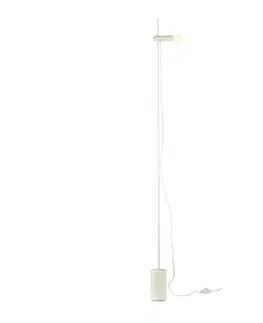 Moderní stojací lampy ACA Lighting stojací lampa 1XE14 bílý mramor+kov D9XH160CM HERA OD581F160W