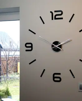 Nástěnné hodiny Designové nalepovací hodiny 80 cm