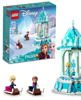 Hračky LEGO LEGO - Disney 43218 Kouzelný kolotoč Anny a Elsy