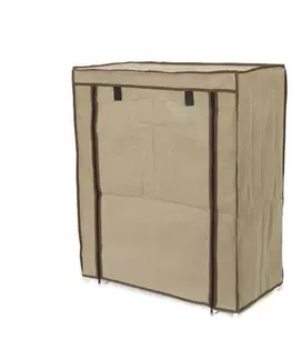 Úložné boxy Compactor Textilní botník Compactor Oxford - 4 patra, 59 x 29 x 70 cm béžový