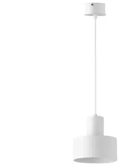 Svítidla  Lustr na lanku RIF 1xE27/60W/230V pr. 15 cm bílá 