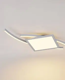Stropní svítidla Lucande Lucande Tiaro LED stropní světlo, hranaté, 42,5 cm