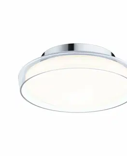 LED stropní svítidla PAULMANN Selection Bathroom LED stropní svítidlo Luena IP44 3000K 230V 11,5W sklo/chrom