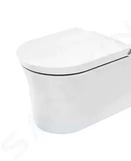 Záchody DURAVIT White Tulip Závěsné WC HygieneFlush, Rimless, HygieneGlaze, bílá 2576092000