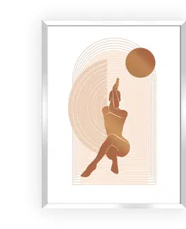Obrazy a plakáty Obraz Yoga Figures I 30x40cm copper