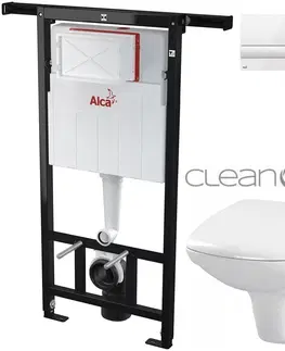 WC sedátka CERSANIT Alcadrain Jádromodul s tlačítkem M1710 AM102/1120 M1710 CA2