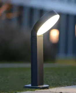 Sloupková světla LUTEC LED soklové světlo Meridian ve tvaru kroužku