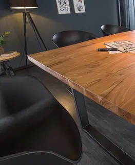 Jídelní stoly LuxD Designový jídelní stůl Massive 180 cm tloušťka 35 mm akácie