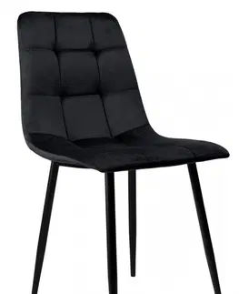 Židle TZB Čalouněná designová židle ForChair černá