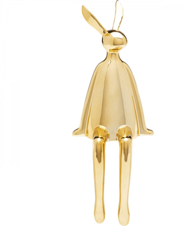 Sošky zajíců KARE Design Soška Zajíc - zlatý, 35cm
