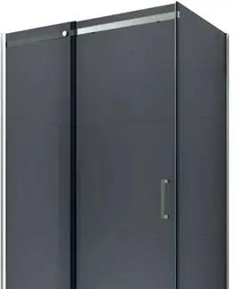 Sprchové kouty MEXEN/S OMEGA sprchový kout 160x80 cm, grafit, chrom 825-160-080-01-40