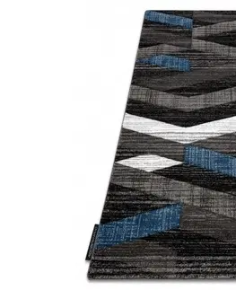 Koberce a koberečky Dywany Lusczow Kusový koberec ALTER Bax pruhy modrý, velikost 140x190
