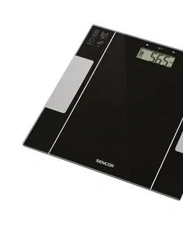 Osobní váhy Sencor Sencor - Chytrá osobní fitness váha 1xCR2032 černá 