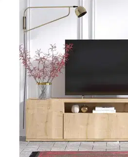 TV stolky Sofahouse Designová TV sestava Baruna vzor dub