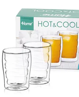 Sklenice 4Home Termo sklenice Wave Hot&Cool 200 ml, 2 ks