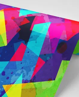 Samolepící tapety Samolepící tapeta geometrický vzor s grunge efektem