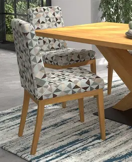 Luxusní jídelní židle Estila Luxusní elegantní jídelní židle Donna s čalouněním 95cm