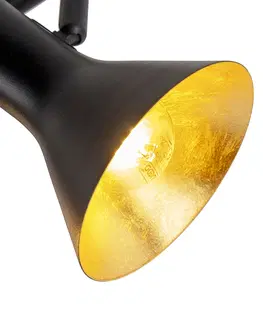 Bodova svetla Moderní bodová černá se zlatým světlem 4 - Magno
