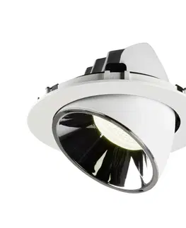 LED podhledová svítidla SLV BIG WHITE NUMINOS GIMBLE XL zápustné stropní svítidlo bílé/chrom 4000 K 55° 1006082