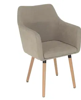 Židle Jídelní křeslo DABIR Tempo Kondela Béžová