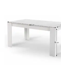 Jídelní stoly Jídelní stůl TOMY NEW Tempo Kondela 140x80x75 cm