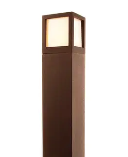 Stojací svítidla Light Impressions Kapego stojací svítidlo Facado B 220-240V AC/50-60Hz E27 1x max. 20,00 W 108 mm hnědá 730333