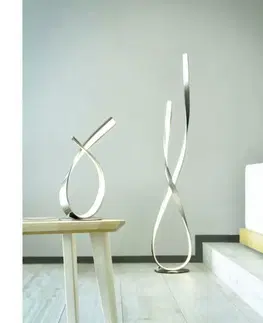 Designové stolní lampy PAUL NEUHAUS LED stolní lampa se dvěma propletenými rameny a šňurovým stmívačem 3000K PN 4720-55