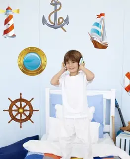 Samolepky na zeď Samolepky do dětského pokoje - Malý námořník