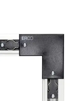 Svítidla pro 3fázový kolejnicový systém ERCO ERCO 3fázová rohová spojka ochranný vodič, černá