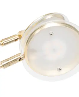 Stojaci lampy Designová stojací lampa mosazná včetně LED 5-světel - šedesátá léta Trento