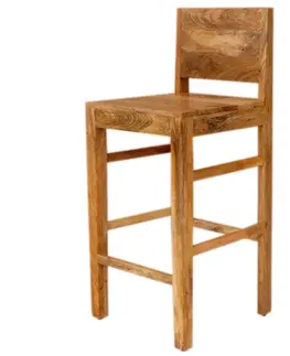 Židle Barová židle Hina 45x105x45 z mangového dřeva