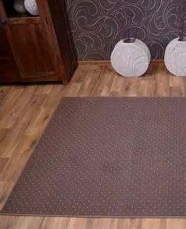 Koberce a koberečky Dywany Lusczow Koberec AKTUA Tea hnědý, velikost 400