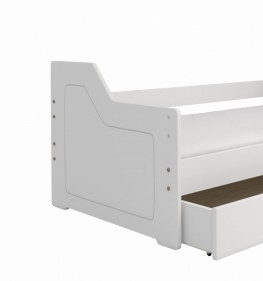 Postele Dětská postel ORTLER 80x160 typ 4, bílá čela + bílé boky