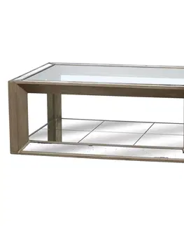 Designové a luxusní konferenční stolky Estila Luxusní zrcadlový konferenční stolek ORLEANS 130x90